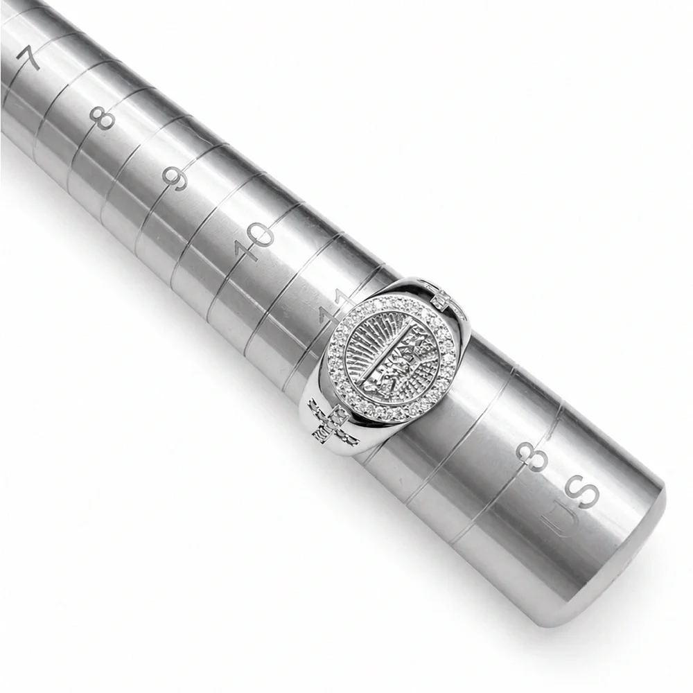 925 Sterling Silver 0.75CTW MOISSANITE Last Supper Men’s Ring Size 11 and 12